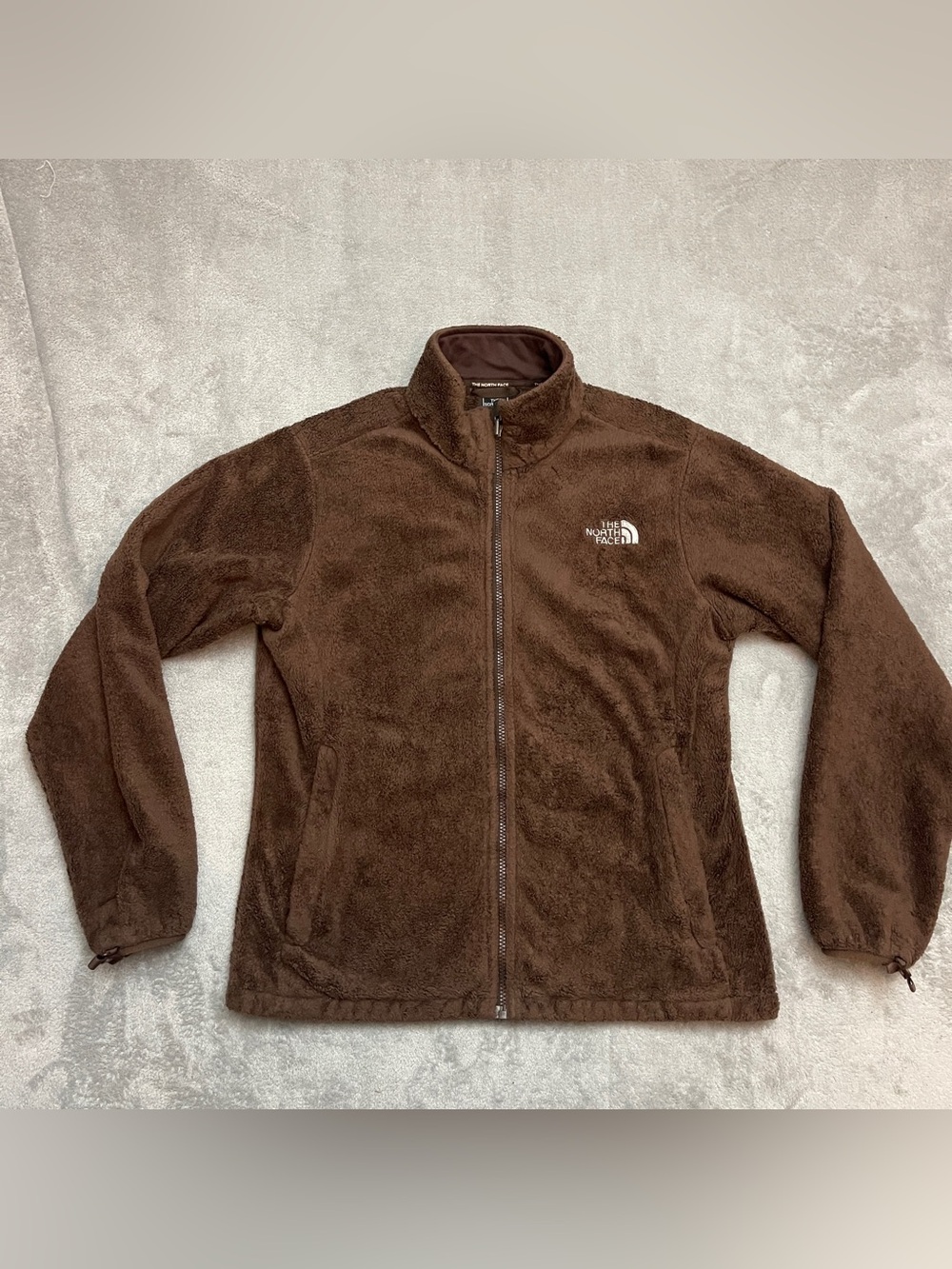 The North Face Osito Fleece Jacket Women's Medium Brown Full Zip Deep Pile Cozy